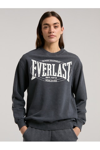 Everlast Authentic Boxing Wmn Antrasit Kadın Sweatshirt Antrasit