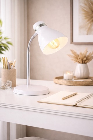 Nisaluce Modern Krom   Spiralli Masa Lambası