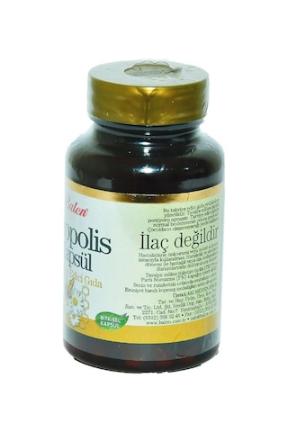 Balen Doğal Propolis Kapsülü 475 MG x 80 Bitkisel Kapsül