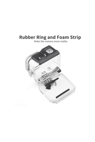 Shoot Go197-a Gopro Hero 8 Black için Su Geçirmez Housing