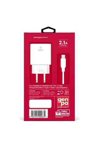 GNP 2.1 Mah Type-C Kablo Ve Şarj Cihazı