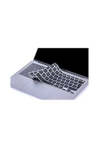 Laptop Apple Uyumlu MacBook Air 13Inc Klavye Koruyucu A2179 A2337 Türkçe Baskı Siyah
