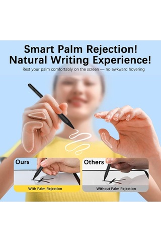 Apple Uyumlu iPad, A16 Air 11.nesil 12/10.nesil Avuç İçi Red Palm Rejection Stylus Yazı Çizim Tabletkalemi
