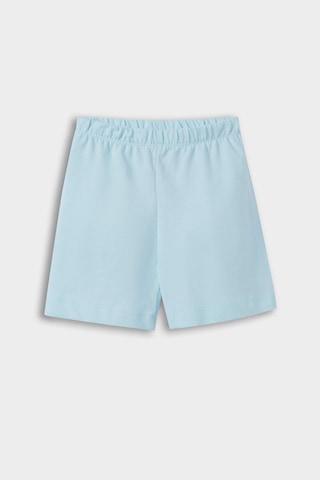 DeFacto Kız Bebek Pijama Takımı Anime Baskılı Kısa Kollu Penye Üst Beli Lastikli Şort E1554A525HSBE495