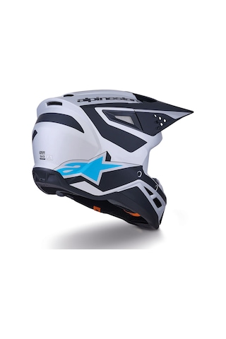 Alpinestars Sm3 Heath Off-road Kaskı Siyah Gri Siyah / Gri