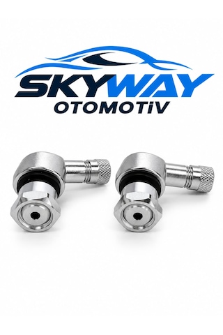 Motosiklet Krom Açılı Sibop Seti 2 Adet 11,5 Mm