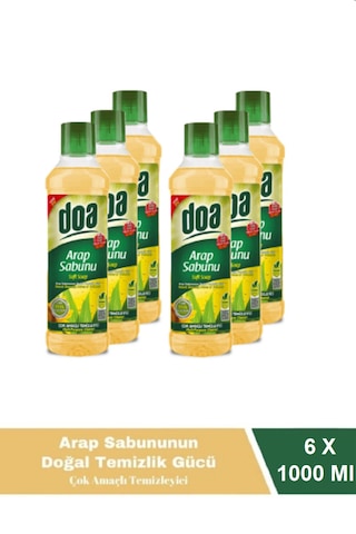 Doa Sıvı Arap Sabunu 1 Lt Vegan X 6 Adet 6'lı Set