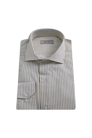 Uki Bej Tam İtalyan Yaka Klasik Gömlek Bej