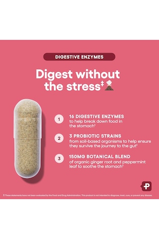 Physician's Choice Digestive Enzymes - Multi Enzymes, Organic Prebiotics & Probiotics For Digestive 60 Capsules