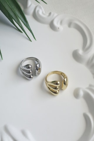 Kadın Yüzük Bombeli Pençe Ayarlanabilir Yüzük Çok Renkli