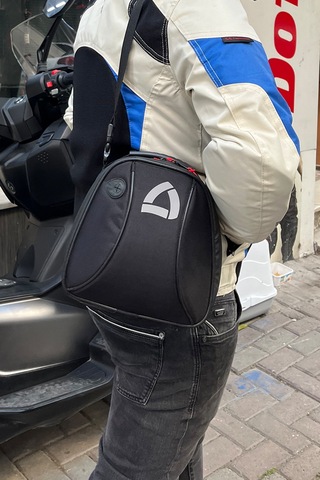 Motosiklet Mıknatıslı Ve Omuz Askılı Depo Üstü Çanta Topbox