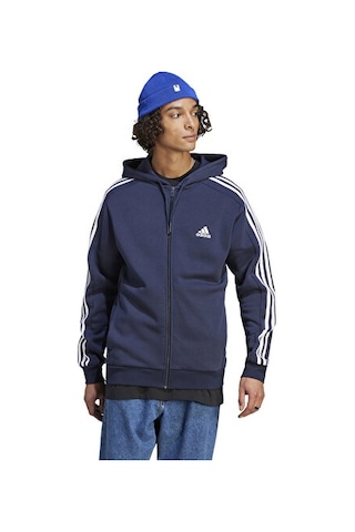 Adidas M 3s Fl Fz Hd Erkek Günlük Ceket Ij6478 Mavi Mavi