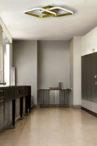 Kira Eskitme Renk Salon - Mutfak - Hol Beyaz Led 2 Li Avize Eskitme