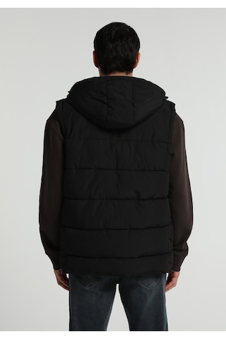 Colin's Colins Regular Fit Kapüşonlu Fermuarlı Astarlı Erkek Siyah Yelek Cl1082077 Q1.v1 Blk