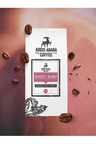 Addis Ababa Coffee Kavrulmuş Çekirdek Etiyopya Kahveleri 5 x 100 G + Klips 5'li