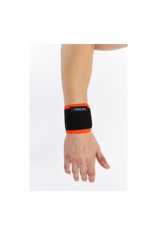 Prolife Ortopedi Basit El Bilekliği Siyah-turuncu