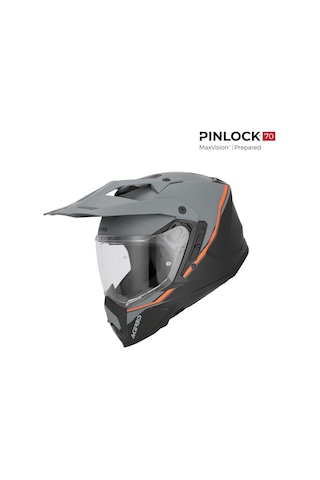 Acerbis Assault Graphıc 22-06 Kask Siyah Turuncu Siyah