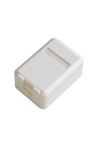 5 Adet - Tekli Sıva Üstü Duvar Prizi Keystone Jack Kutusu Cat7 Cat6a Cat6 Cat5e