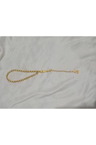 Golden Takış Şık Kaplama Parlak Tesbih Altın