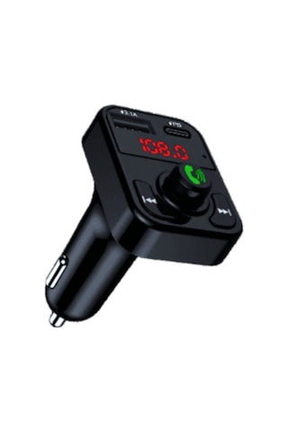 Bluetooth Araç Kiti Fm Transmitter Mp3 Sd Kart Flash Bellek Çakmaklık Girişi Pd 23w Hızlı Şarj 3.1a