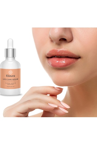 Elloura Dolgunlaştırıcı Dudak Bakım Serumu 20 ML + Aqua Dermaroller