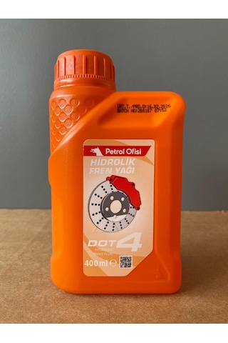 Petrol Ofisi Dot 4 Hidrolik Fren Yağı 400ml 16/02/2026 Üretim Petrol Ofisi Dot 4 Hidrolik Fren Yağı 400ml 16/02/2026 Üretim