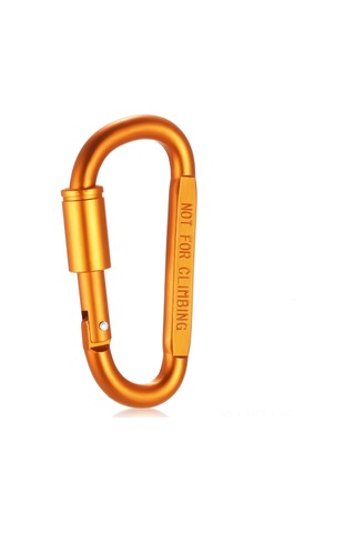 Suofeng Altın Renkli Alüminyum D Tipi Kilitleme Kilitli Anahtar Kilitçigi - Hafif Dış Mekan Çantası Aksesuarı