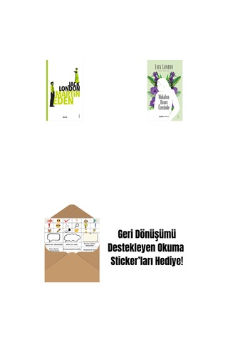 Martin Eden + Makaloa Hasırı Üzerinde + Okuma Sticker'ları