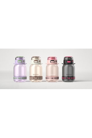Shotay St-7104 700ml Siyah Tritan Matara Siyah