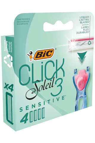 Bic Soleil Click Kadın Sistem Tıraş Bıçağı Yedek Kartuşu 4'lü