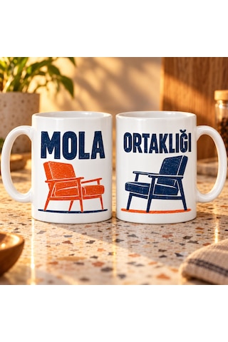 Ventra Mola Ortaklığı 2'li Porselen Kupa Seti - Model 698 Ventra