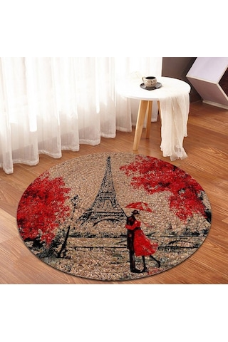 Jüt Yuvarlak Hasır Halı Yolluk Salon Oda Mutfak Halısı Ks-1006