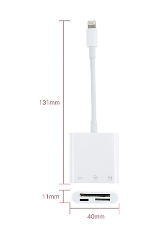 Ally Nk-101y Pro 3 İn 1 İphone Lightning To Sd-tf Çevirici Adaptör- 5775