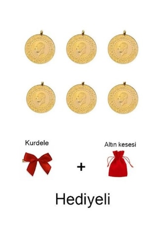 Vıctorıa Gold 6 Adet Çeyrek Altın Eski Tarihli Kulplu 22 Ayar