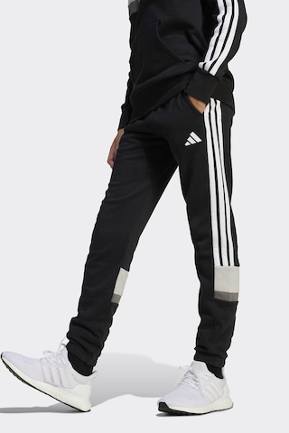 Adidas Seasonal Essentials Tiberio 3-stripes Fleece Çocuk Eşofman Altı Black-white