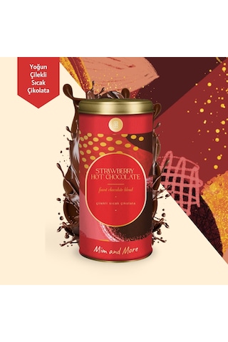 Mim And More Çilekli Sıcak Çikolata Strawberry Hot Chocolate Tin 200 G