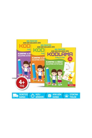 Okul Öncesi Kodlama Adım Adım Kodlamaya Giriş Dikkat Atölyesi