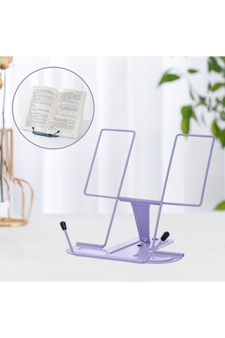 Trendooze Mini Menekşe Taşınabilir Yemek Kitabı Tutucu Organizatör Kitap Tutucu Menekşe