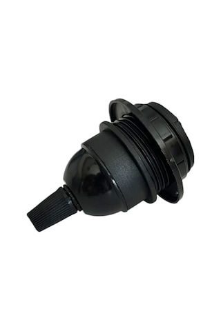 İtalyan Tip E27 Duy Vidalı Yarım Diş Avize, Abajur, Ağaç Feneri Duyu Halkalı 5 Adet Bakalit