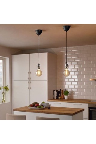 Ikea Jällby Kablo Seti, Siyah-nikelaj Kaplama, 1.4 M