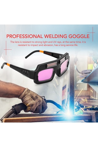 Jokmae Pro Güneş Enerjili Kaynak Gözlüğü - Uv Koruma, Otomatik Kararma, Rahat