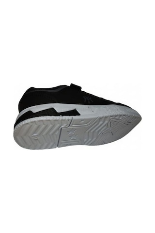 Erkek Çocuk Için Esnek Tabanlı Konforlu Yürüyüş Ve Günlük Kullanıma Uygun Sneaker Ayakkabı Siyah - Füme