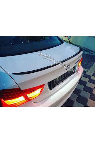 OtoÇizgi BMW E90 318 320 325 330 Bagaj Üstü Spoiler Piano Black- BEYAZ OtoÇizgi