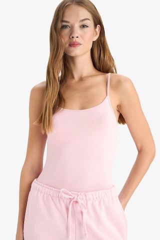 Defacto İnce Askılı Basic Düz Çıtçıtlı Body F9522ax25aupn440 Pembe-pn440