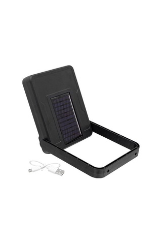 Powermaster Yx-607 Cob Ledli Solar Panelli Hareket Sensörlü Çok Fonksiyonlu Lamba Siyah