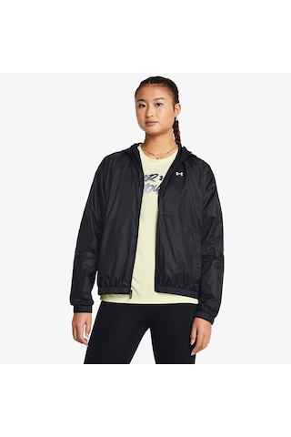 Under Armour Sport Windbreaker Kadın Siyah Rüzgarlık Düz 1382698 Siyah