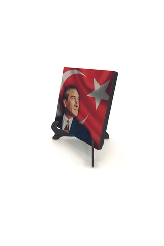 Mustafa Kemal Atatürk Baskılı Mdf Masaüstlük 10x10 721