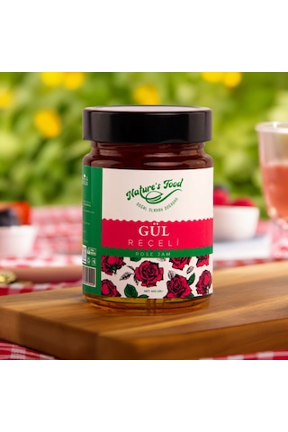 Gül Reçeli Premium Series 400gr %65 Gül Doğal İçerik Doğal Tat Nature's Food