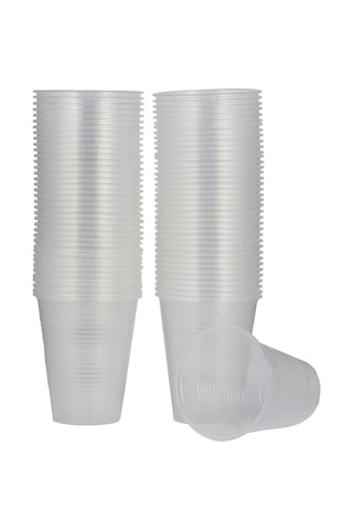 Şeylişeyler - Plastik Bardak 180 Cc 3000 Adet - Ekonomik Şeffaf Bardak