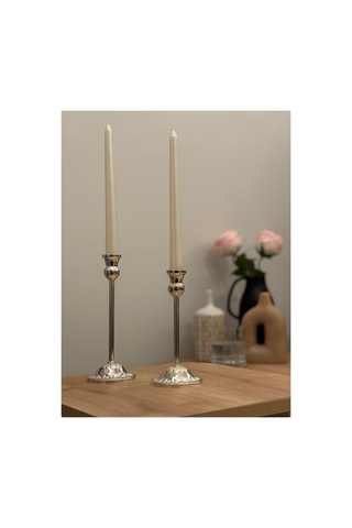 Rustik Model Gümüş Rengi 2'li Şamdan & Mumluk Seti Gümüş - 805784881 Gümüş Rustik Model Gümüş Rengi 2'li Şamdan & Mumluk Seti Gümüş - 805784881 Gümüş